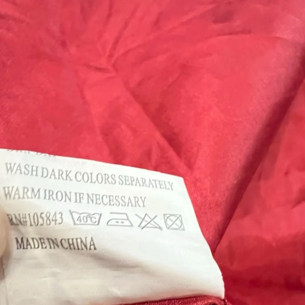 N/A red satin